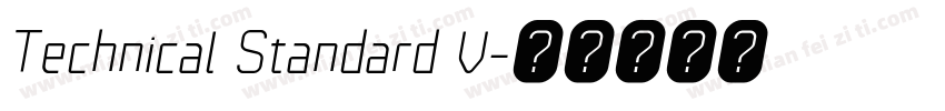 Technical Standard V字体转换